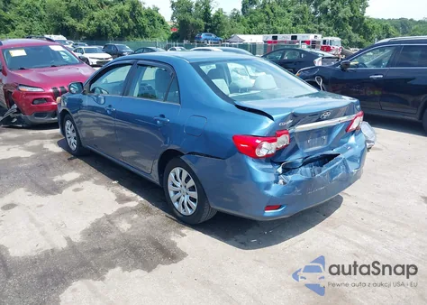 2013 Toyota Corolla Le z USA, uszkodzony, nr VIN 5YFBU4EE4DP207981